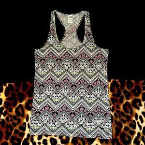 Pink Aztec print tank